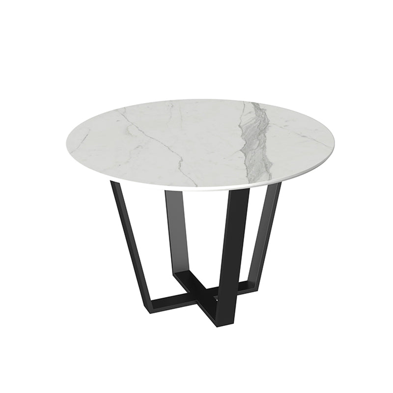 Modern 1/2/5/7 Pieces Dining Set Round Stone Dining Table for Dining Room
