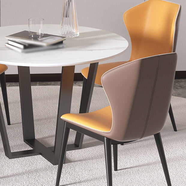 Modern 1/2/5/7 Pieces Dining Set Round Stone Dining Table for Dining Room