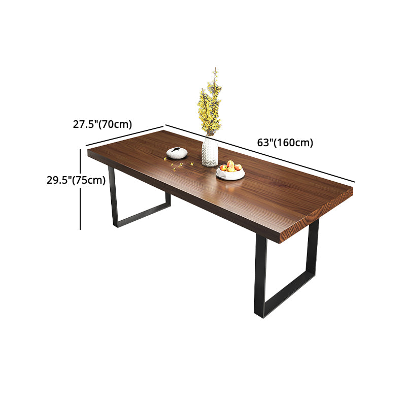 Industrial Style 1/2/3/5/7 Pieces Dining Set Solid Wood Dining Table and Chairs