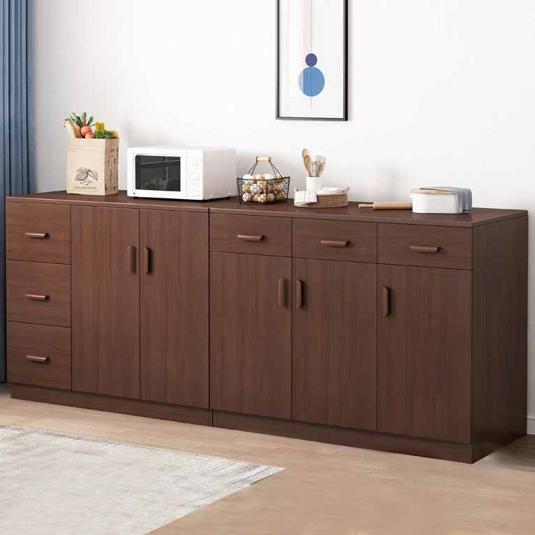 Wood Living Room Sideboard Cabinet Modern Credenza with Storage and Drawer