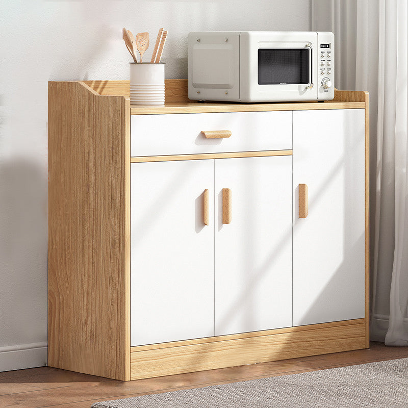 Wood Living Room Sideboard Cabinet Modern Credenza with Storage and Drawer