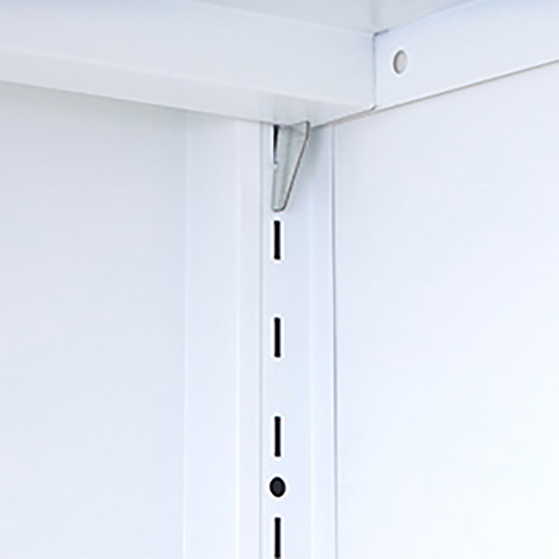 Steel Dining Room Sideboard Cabinet Modern Server Cabinet with Storage and Two Doors