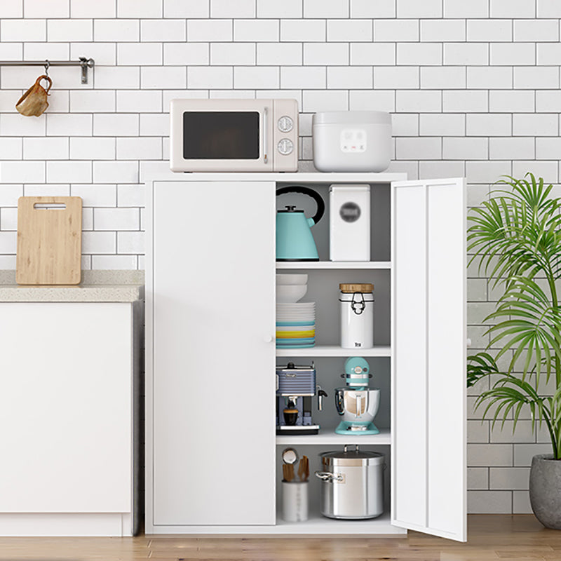 Steel Dining Room Sideboard Cabinet Modern Server Cabinet with Storage and Two Doors