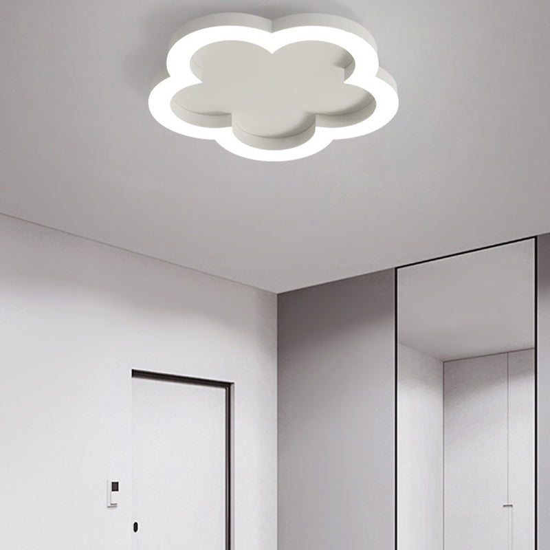 Metal Floral Ceiling Mounted Light Minimalist-Style LED Ceiling Light Fixture