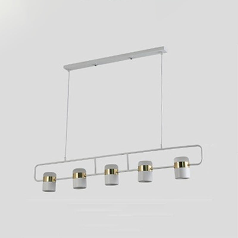 Contemporary Style Cylinder Island Lights Metal Island Pendant Lights