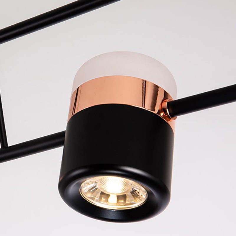 Contemporary Style Cylinder Island Lights Metal Island Pendant Lights