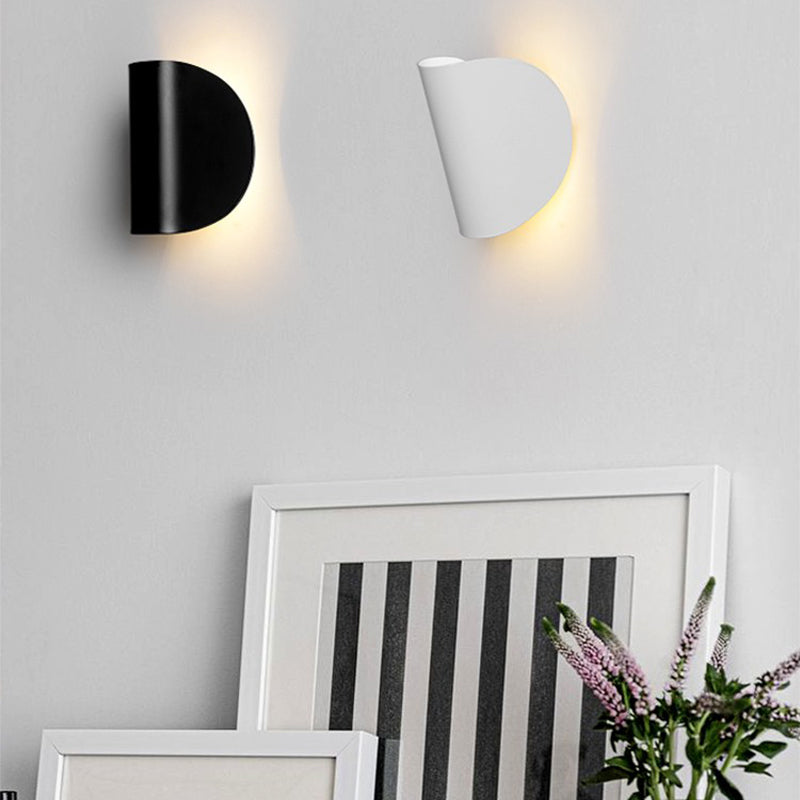 Nordic Style Metal Wall Light Colorful 6.5" High Wall Sconce for Living Room