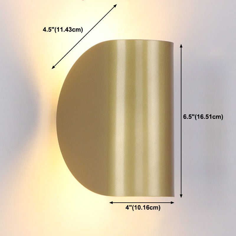 Nordic Style Metal Wall Light Colorful 6.5" High Wall Sconce for Living Room