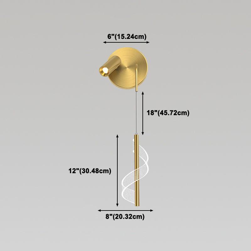 Metal Unique Shape Wall Light Modern Style Multi-Lights Wall Mount Light Fixture in Gold