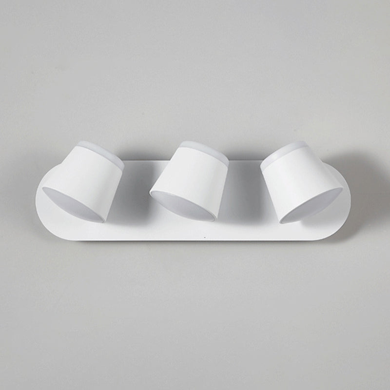 Nordic Style Aluminum Wall Light Geometry Cylinder Rotatable Wall Lamp for Bedroom