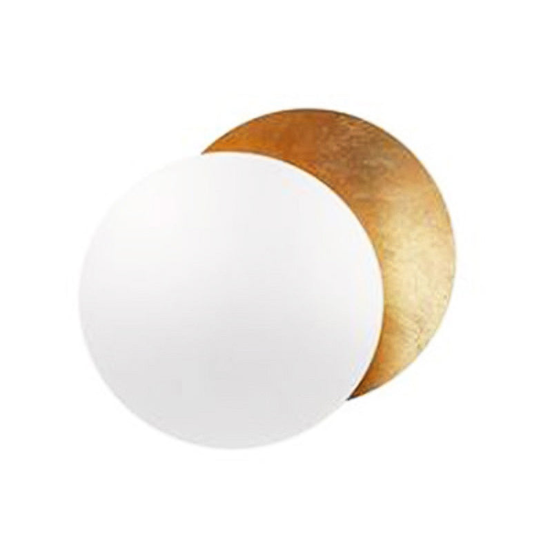 Postmodern Style Metal Wall Light Simple Geometry Circle Rotatable Wall Lamp for Bedroom