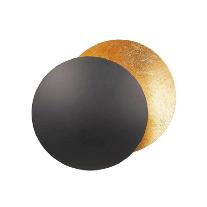 Postmodern Style Metal Wall Light Simple Geometry Circle Rotatable Wall Lamp for Bedroom