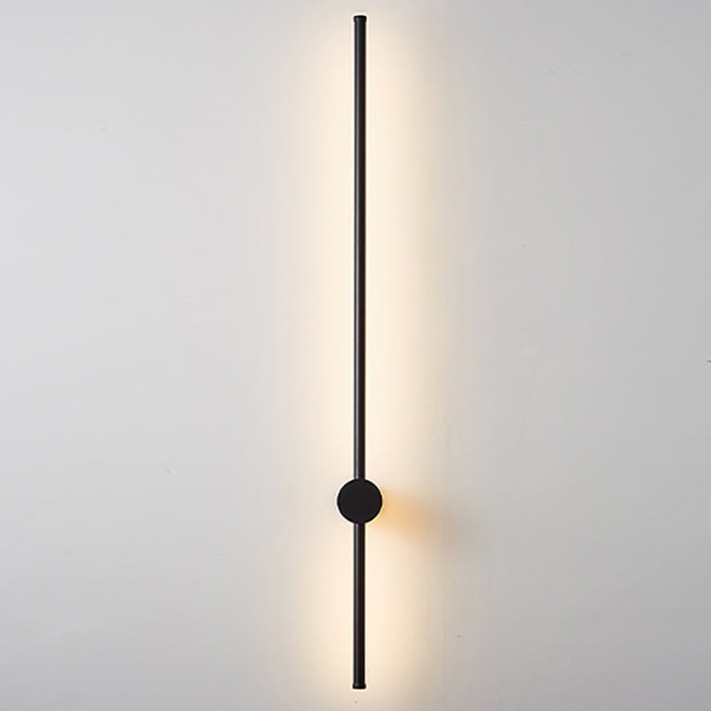Minimalist Metal Wall Light Straight Rotatable 1 Light Wall Sconce for Bedroom