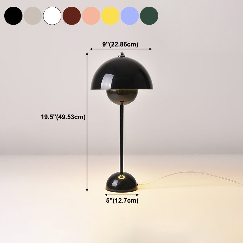 Metal Dome Night Table Lamps Modern Style 1 Light Table Lamps