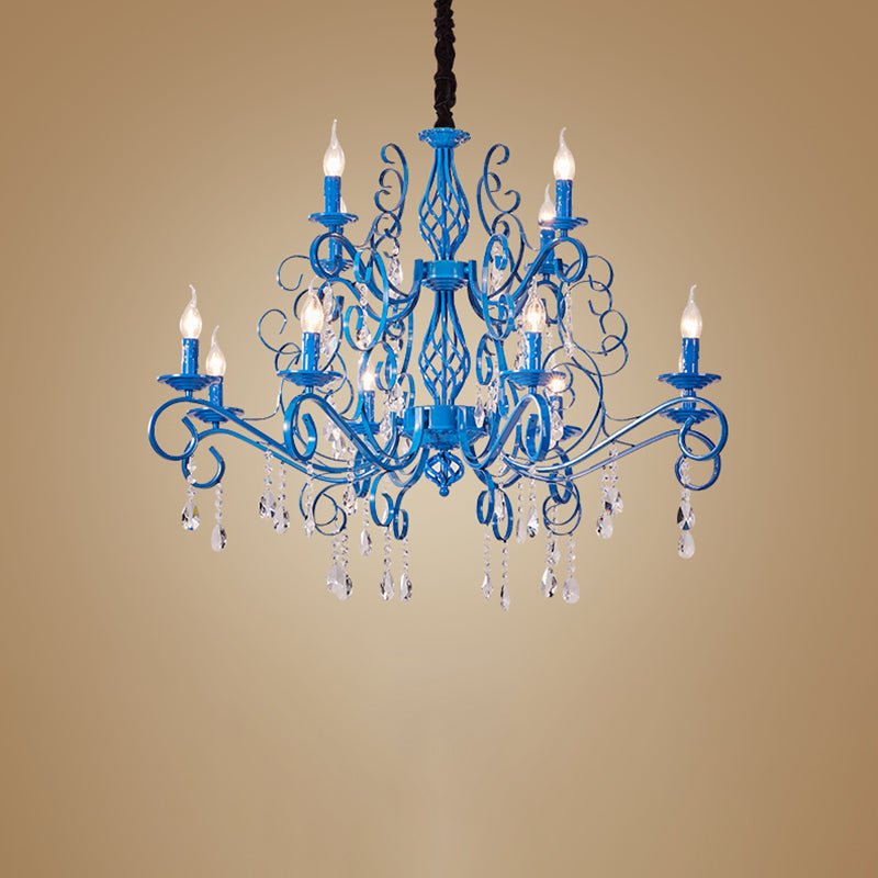Traditional Unique Chandelier Lights Crystal Pendant Light Fixtures