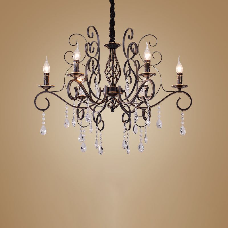 Traditional Unique Chandelier Lights Crystal Pendant Light Fixtures