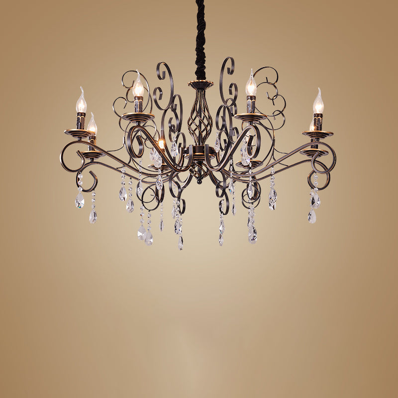 Traditional Unique Chandelier Lights Crystal Pendant Light Fixtures