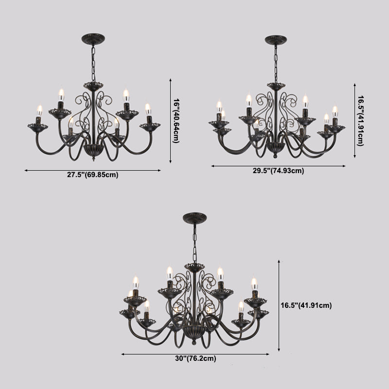 Traditional Style Unique Chandelier Lights Metal Pendant Light Fixtures