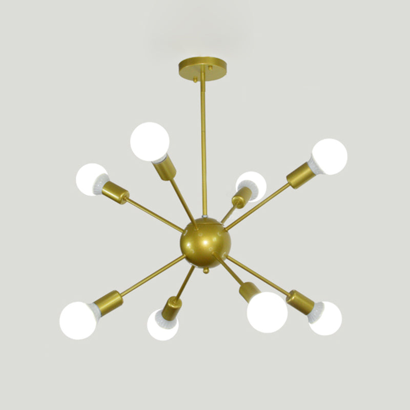 Radial Shape Chandelier Lights Industrial Style Metal Chandelier Pendant Lights