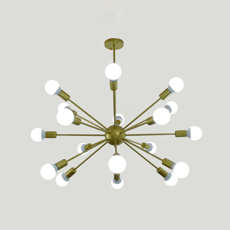 Radial Shape Chandelier Lights Industrial Style Metal Chandelier Pendant Lights