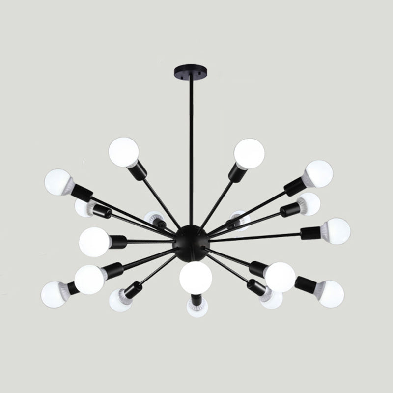 Radial Shape Chandelier Lights Industrial Style Metal Chandelier Pendant Lights