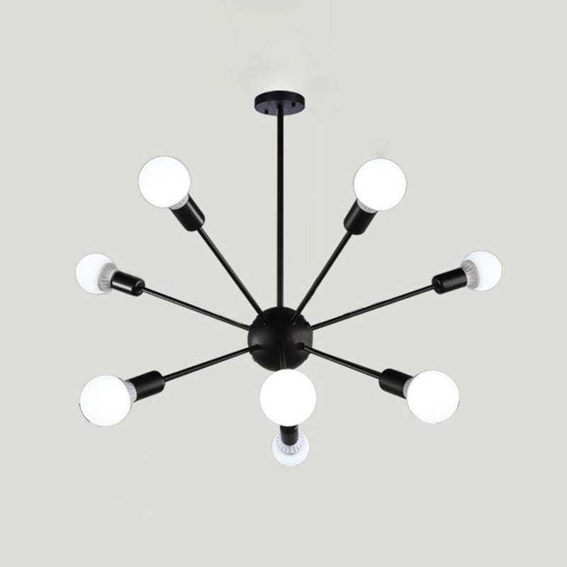 Radial Shape Chandelier Lights Industrial Style Metal Chandelier Pendant Lights