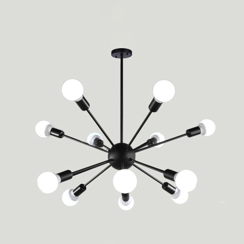 Radial Shape Chandelier Lights Industrial Style Metal Chandelier Pendant Lights