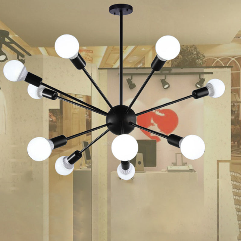 Radial Shape Chandelier Lights Industrial Style Metal Chandelier Pendant Lights