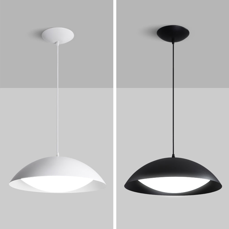Nordic Dome Pendant Light Metal Single Light Hanging Pendant for Bedroom