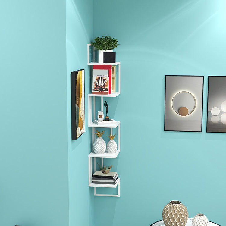 Wall Mounted Bookcase Contemporary Style Bookshelf for Office Home