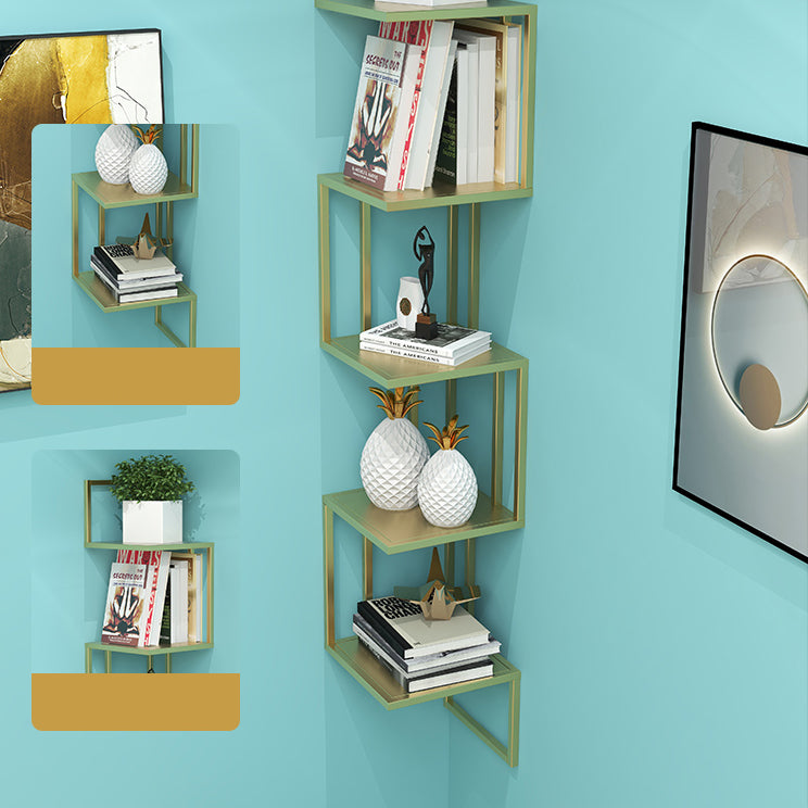 Wall Mounted Bookcase Contemporary Style Bookshelf for Office Home