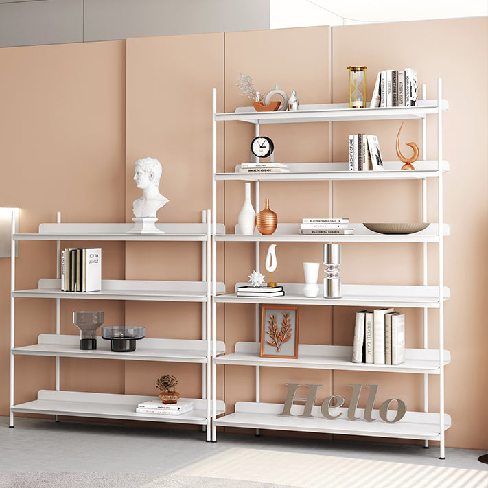 Contemporary Metal Etagere Bookshelf Open Office and Living Room Bookcase