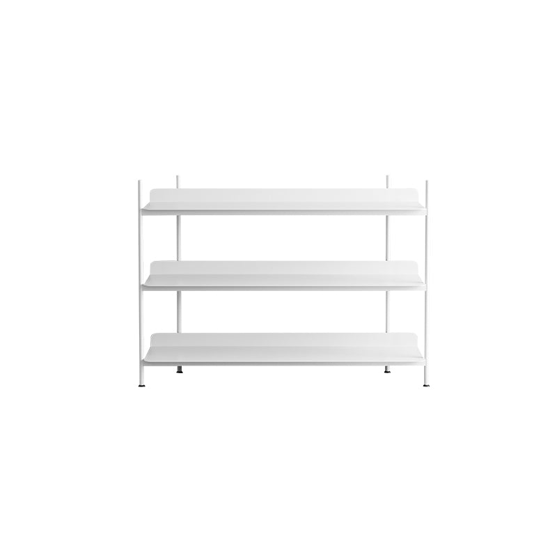 Contemporary Metal Etagere Bookshelf Open Office and Living Room Bookcase