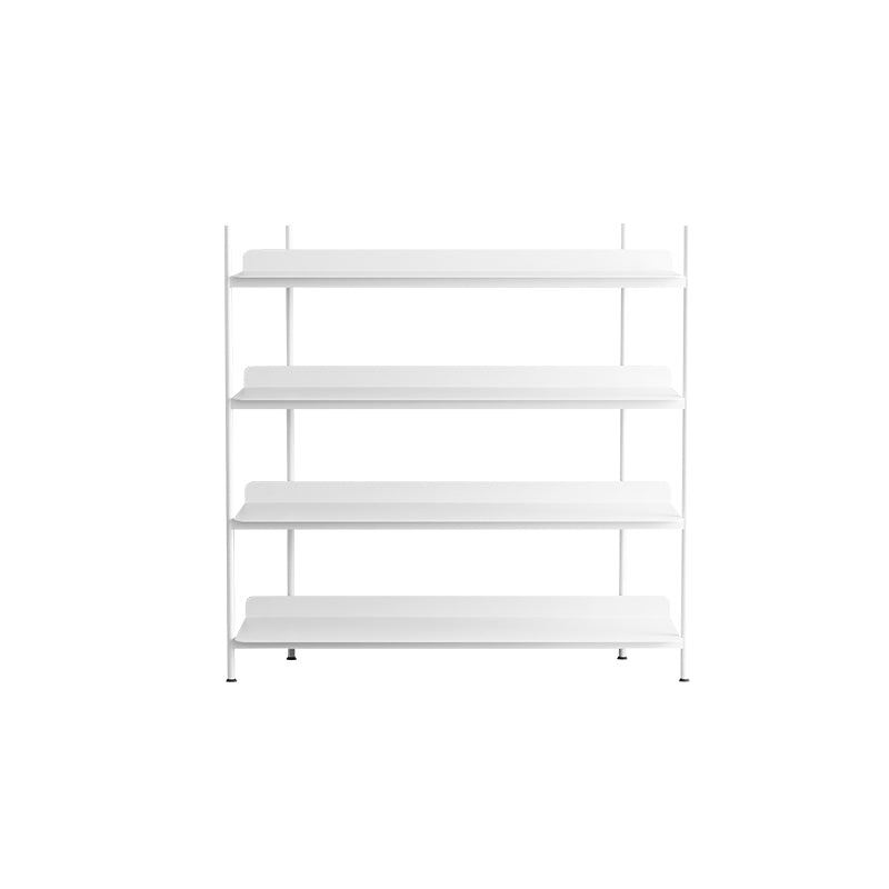 Contemporary Metal Etagere Bookshelf Open Office and Living Room Bookcase