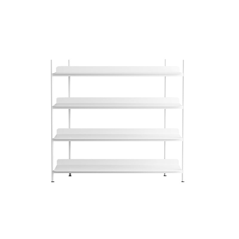 Contemporary Metal Etagere Bookshelf Open Office and Living Room Bookcase