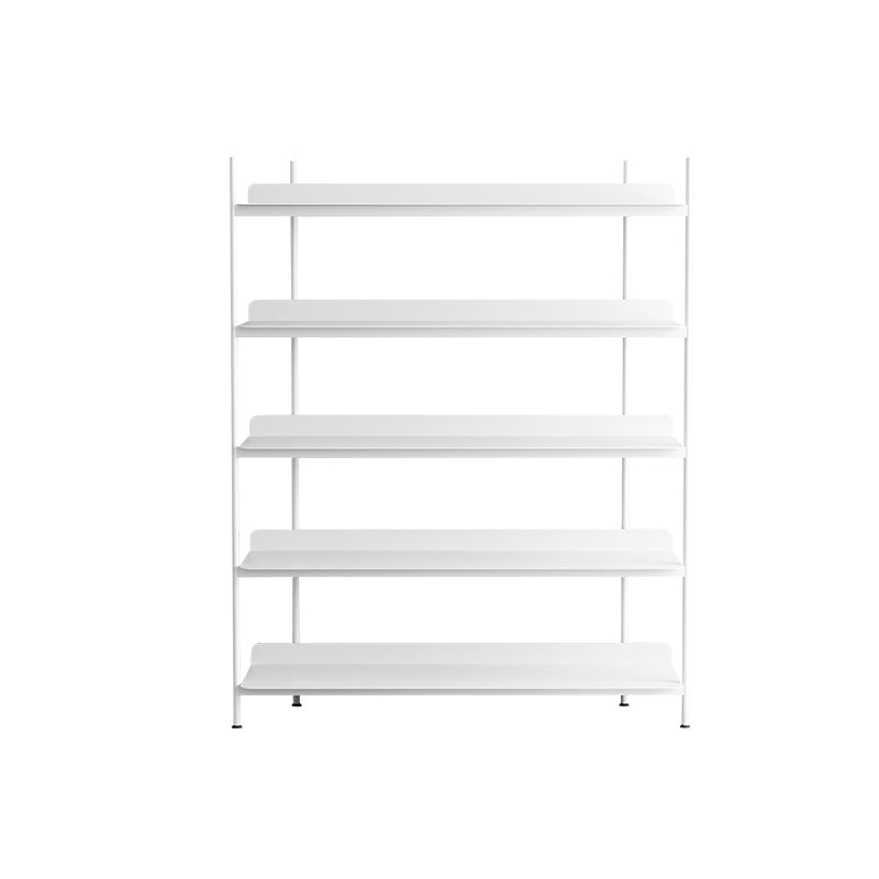 Contemporary Metal Etagere Bookshelf Open Office and Living Room Bookcase