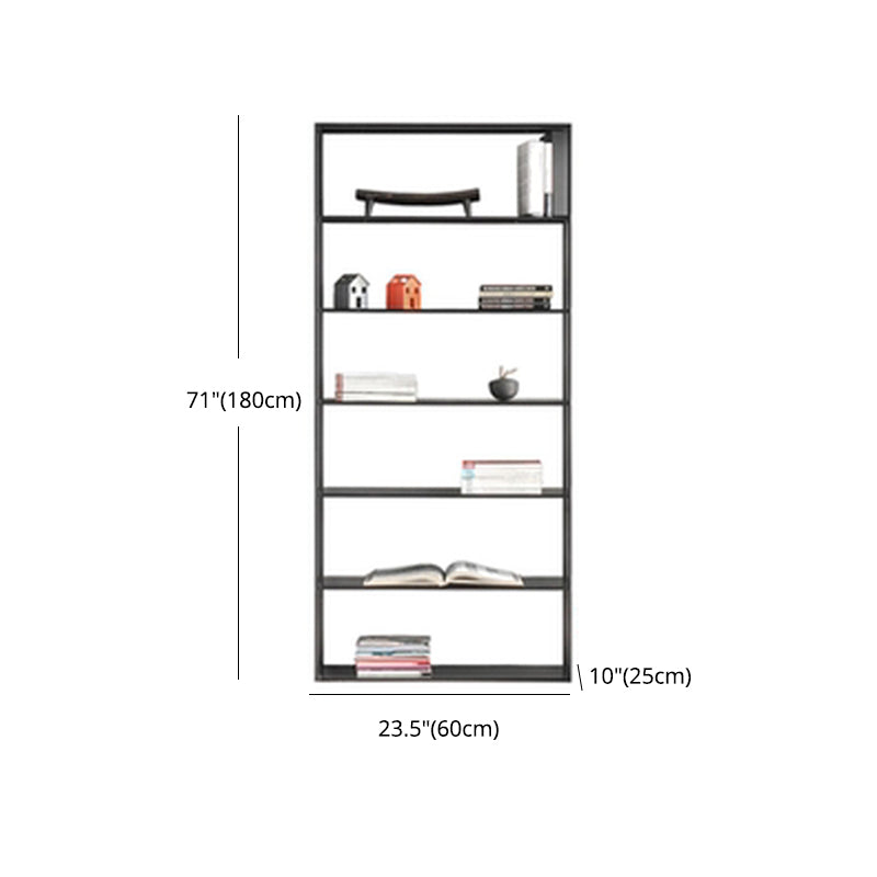 70.87"H Bookshelf Open Back Modern Style Bookcase for Home and Office