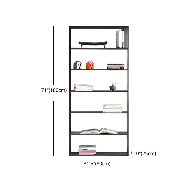 70.87"H Bookshelf Open Back Modern Style Bookcase for Home and Office