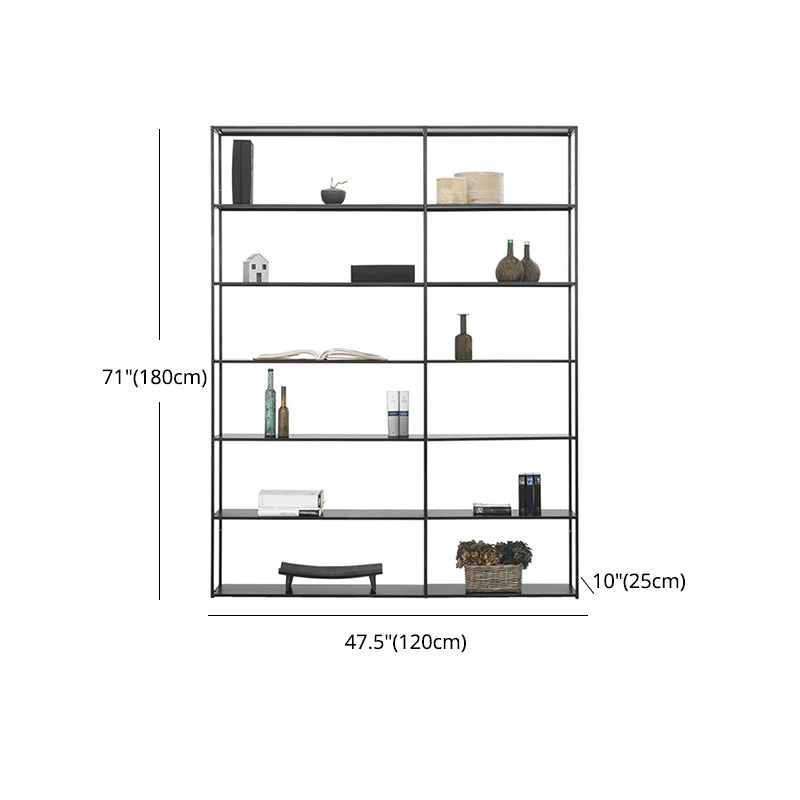 70.87"H Bookshelf Open Back Modern Style Bookcase for Home and Office