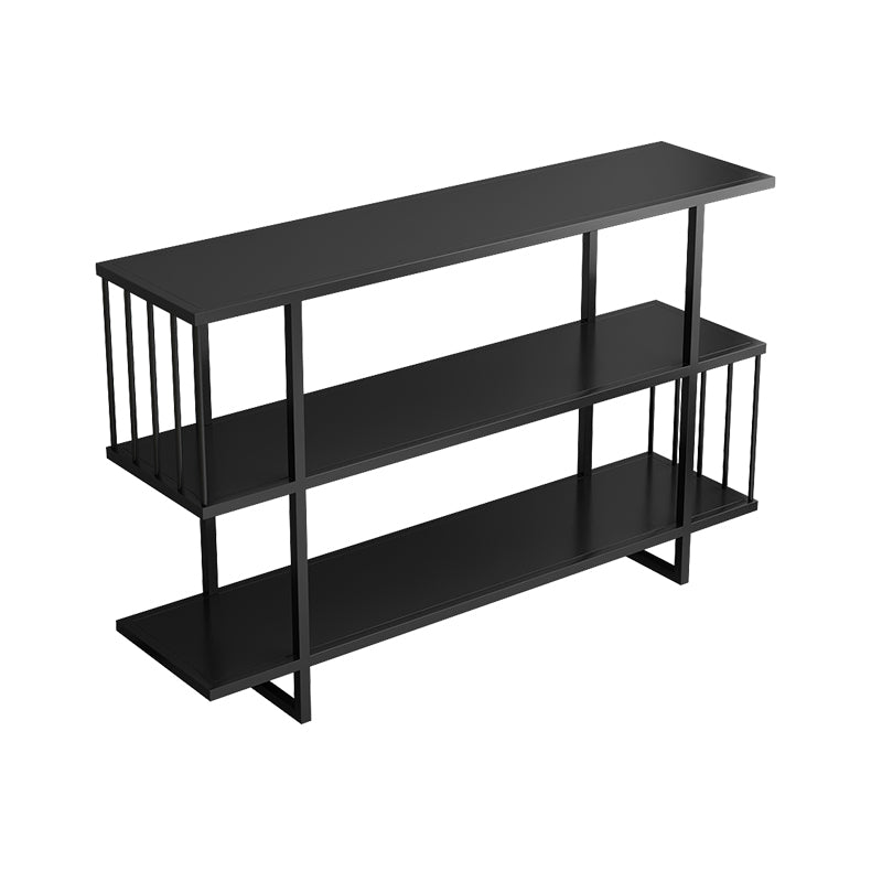 Modern Style Etagere Bookcase Open Back Metal Home Bookshelf