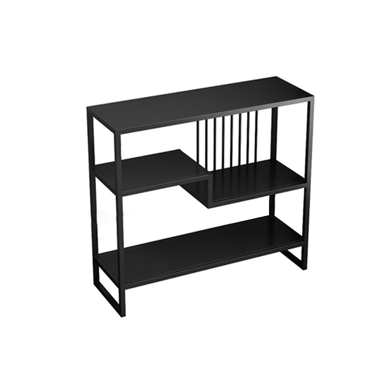 Modern Style Etagere Bookcase Open Back Metal Home Bookshelf