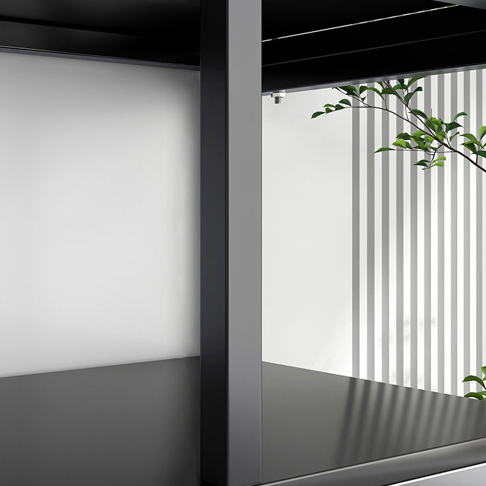 Vertical Metal Frame Etagere Bookshelf Manufactured Wood Shelf Bookcase for Living Room