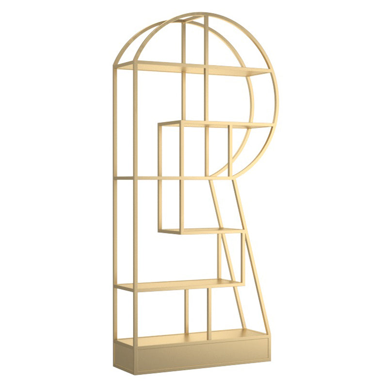 Urban Metal Etagere Bookshelf Vertical Open Bookcase for Home Office