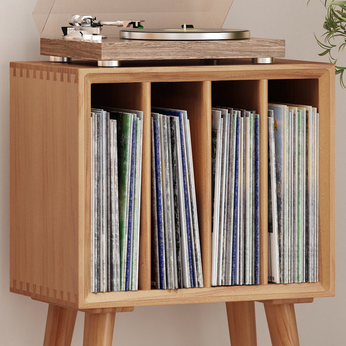 Contemporary Style Standard Bookcase Wooden Vertical Closed Back BookShelf