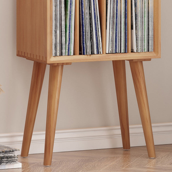 Contemporary Style Standard Bookcase Wooden Vertical Closed Back BookShelf