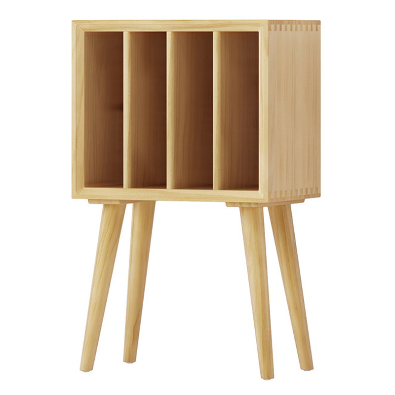 Contemporary Style Standard Bookcase Wooden Vertical Closed Back BookShelf