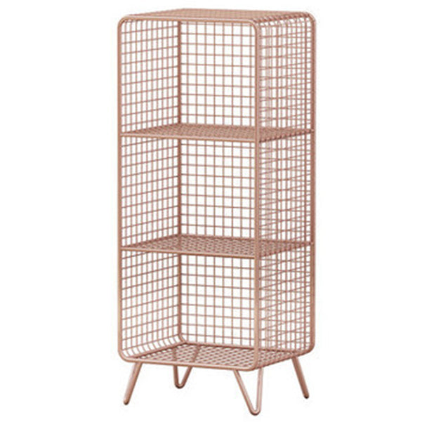 Modern Style Bookcase Standard Closed Back Metal Bookshelf for Home