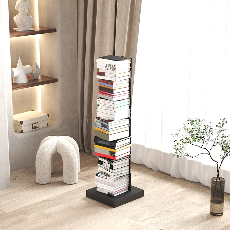 Modern Style Bookshelf Vertical Metal Closed Back Bookcase for Home