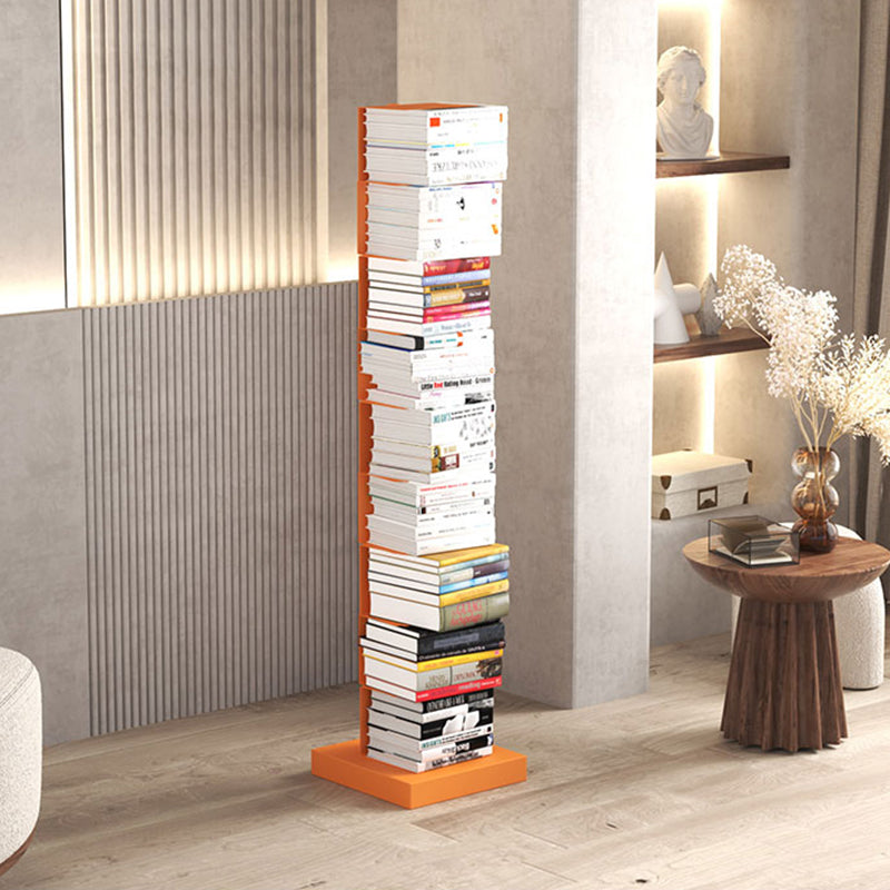 Modern Style Bookshelf Vertical Metal Closed Back Bookcase for Home