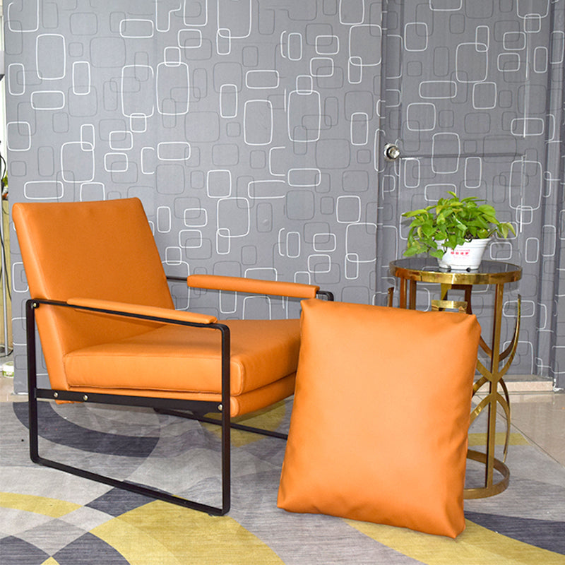 Bonded Leather/Linen Arm Chair 27.5 "L x 34.2"W x 31.4"H Arms Included Chair